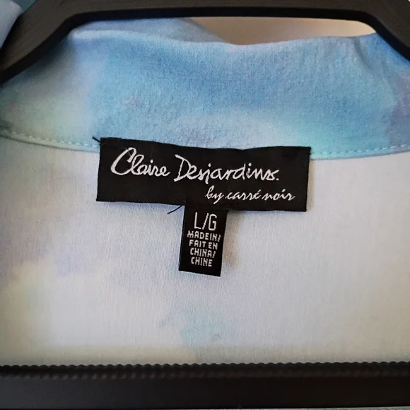 Vibrant Blue and Green Women's Jean Jacket.New No Tag.Pit To Pit 21" - Picture 6 of 7